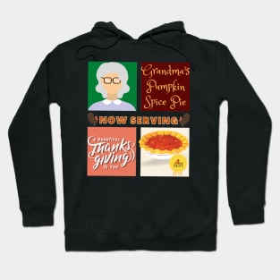 Couples Grandma Pumpkin Spice Pie Now Serving Thanksgiving Day Hoodie